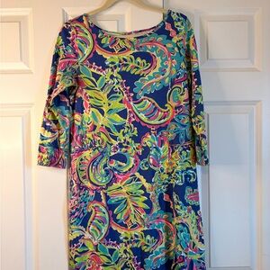 Lilly Pulitzer Marlowe Dress Toucan Play 3/4 Sleeve